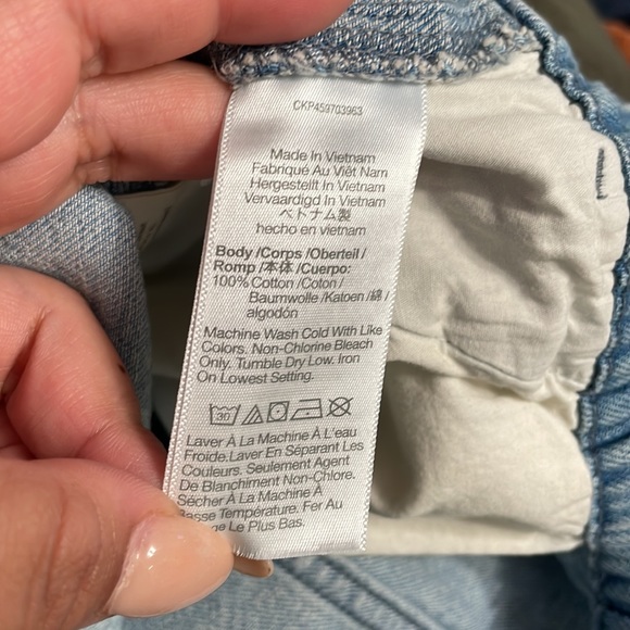 Madewell Denim Easy Pull-On Shorts in Rathmore Wash Style MD750 - Picture 7 of 9